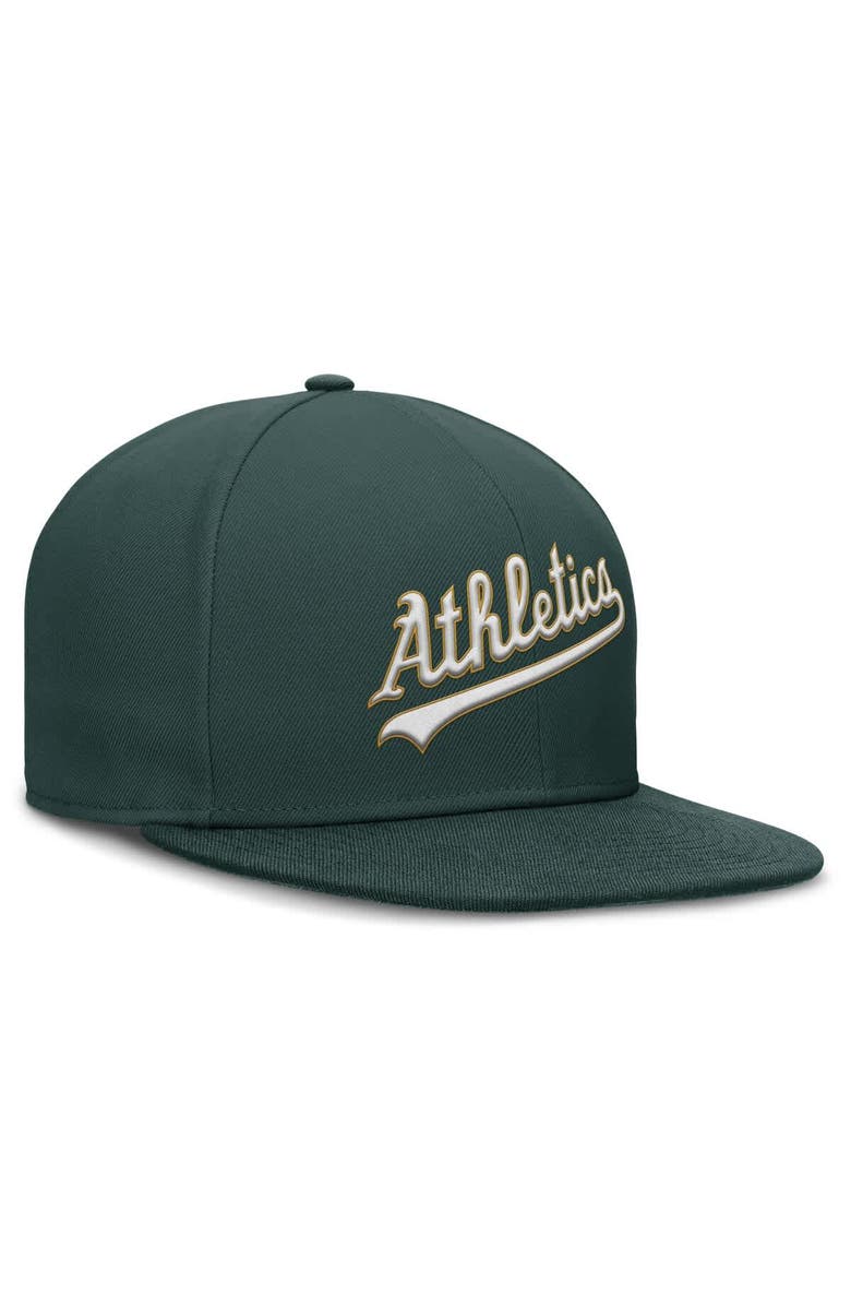 Nike Men's Nike Green Athletics True Performance Fitted Hat, Alternate, color, Green