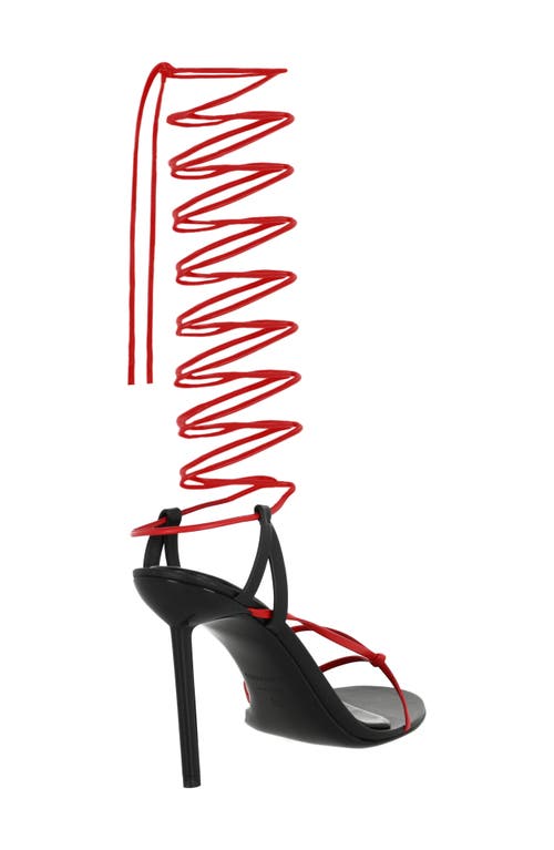 Ferragamo Azha X5 Wrap Tie Heels In Black
