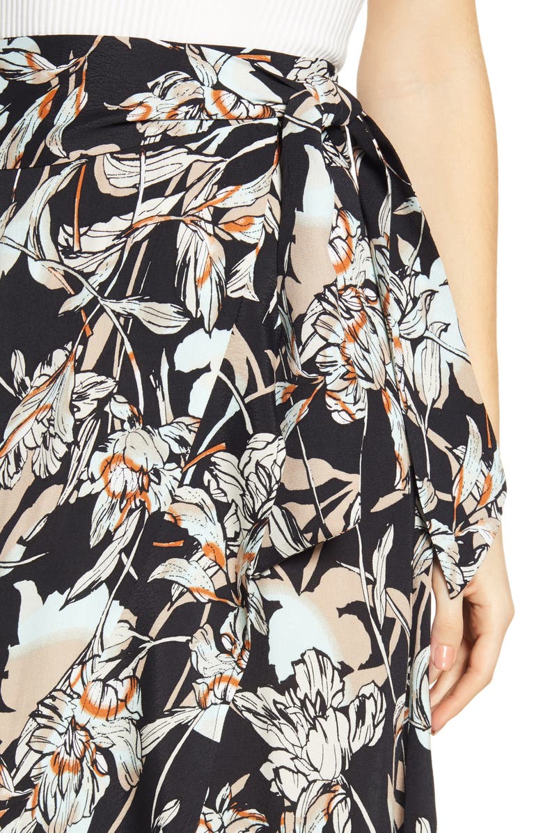 Leith Flowy Wrap Skirt, Alternate, color, 