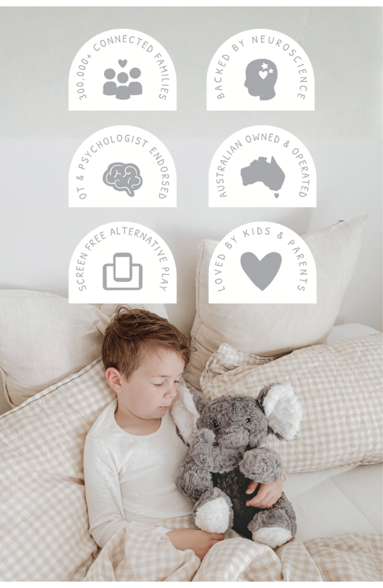 Mindful and Co Kids Microwavable and Weighted Plush Buddies, Alternate, color, Eleanor The Elephant