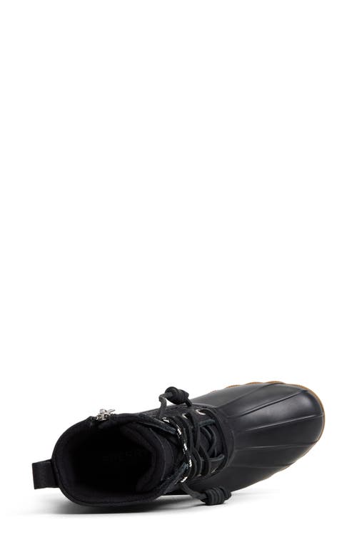 Sperry Saltwater Waterproof Rain Boot In Black