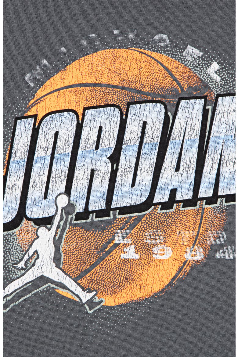 Kids' Distressed Chrome T-Shirt, Alternate, color, IRON GREY