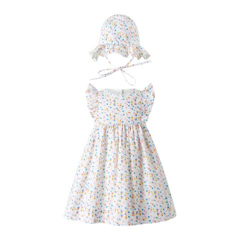 Heart Confetti Sundress & Hat (Baby)