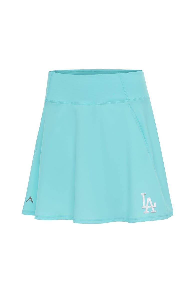 Women's Antigua  Powder Blue Los Angeles Dodgers Chip Skort, Main, color, Powder Blue