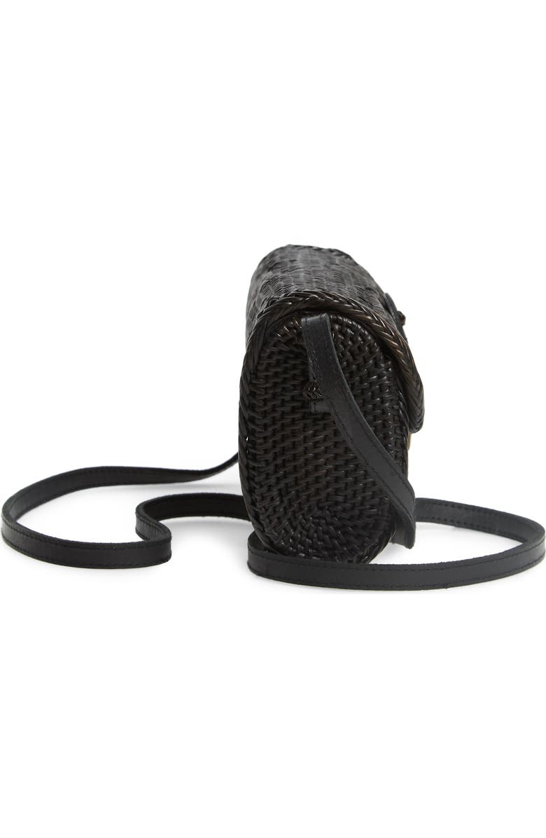 Street Level Woven Rattan Box Crossbody Bag, Alternate, color,