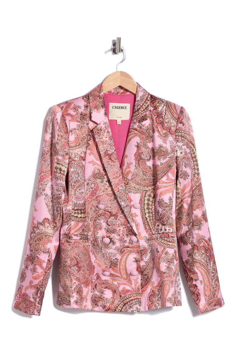 Colin Double Breasted Blazer, Alternate, color, MAUVE FRENCH PAISLEY