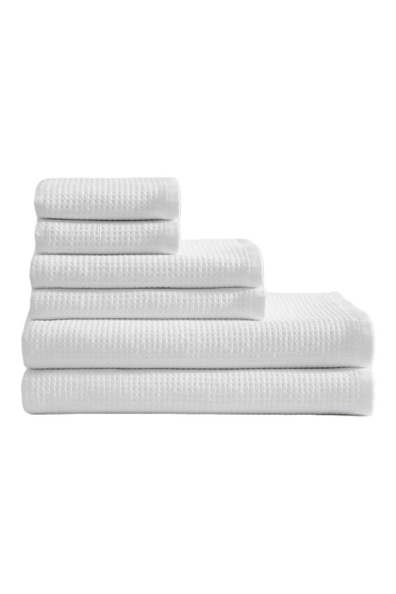 Eternity 6-Piece Towel Set, Main, color, WHITE