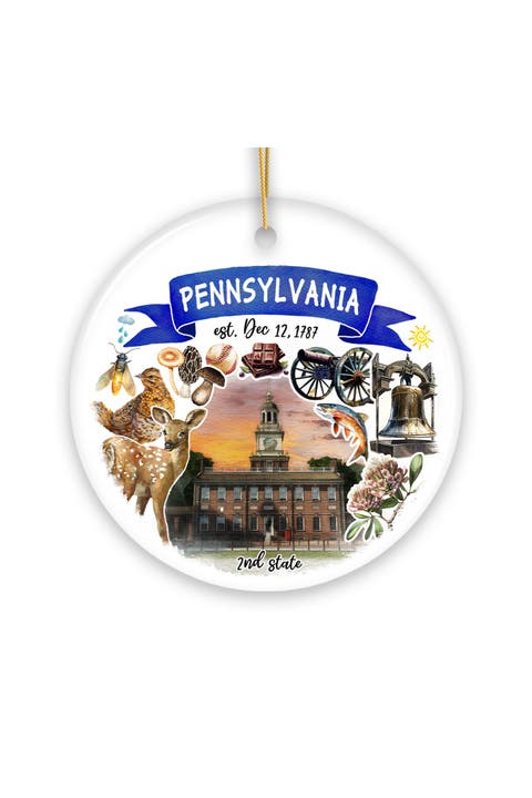Pennsylvania Liberty Bell Collage Ornament - Version 2