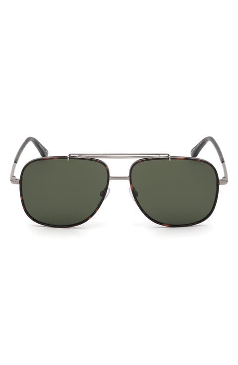 Benton 58mm Geometric Sunglasses