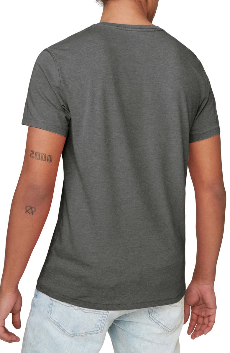 Lucky Brand Venice V-Neck Burnout T-Shirt, Alternate, color, Jet Black