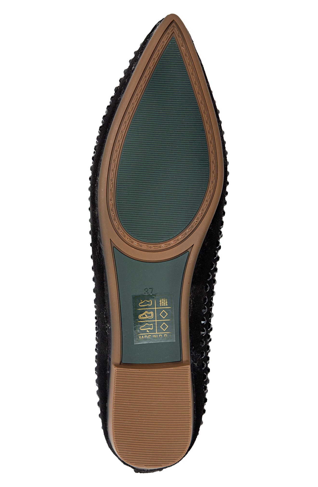 CHIC BY LADY COUTURE Sherry Embellished Bow Flat, Alternate, color, 