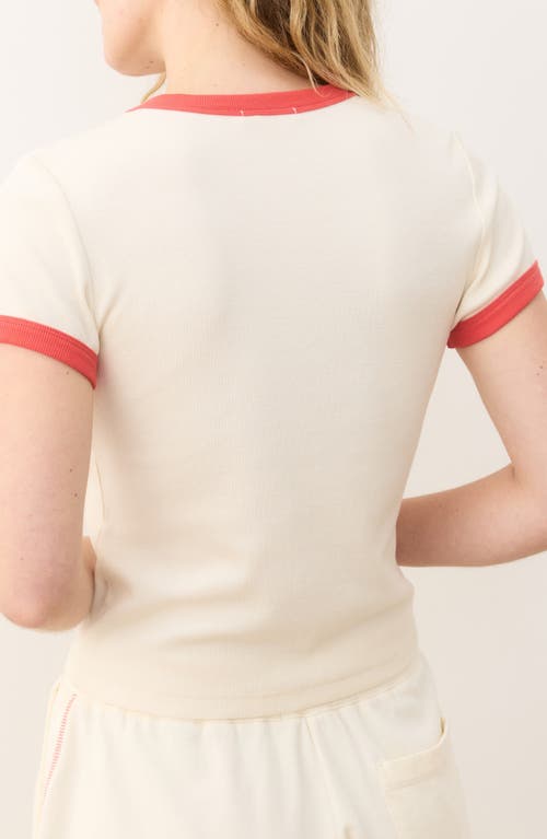 Shop Marine Layer Lexi Sun-in Crewneck Rib T-shirt