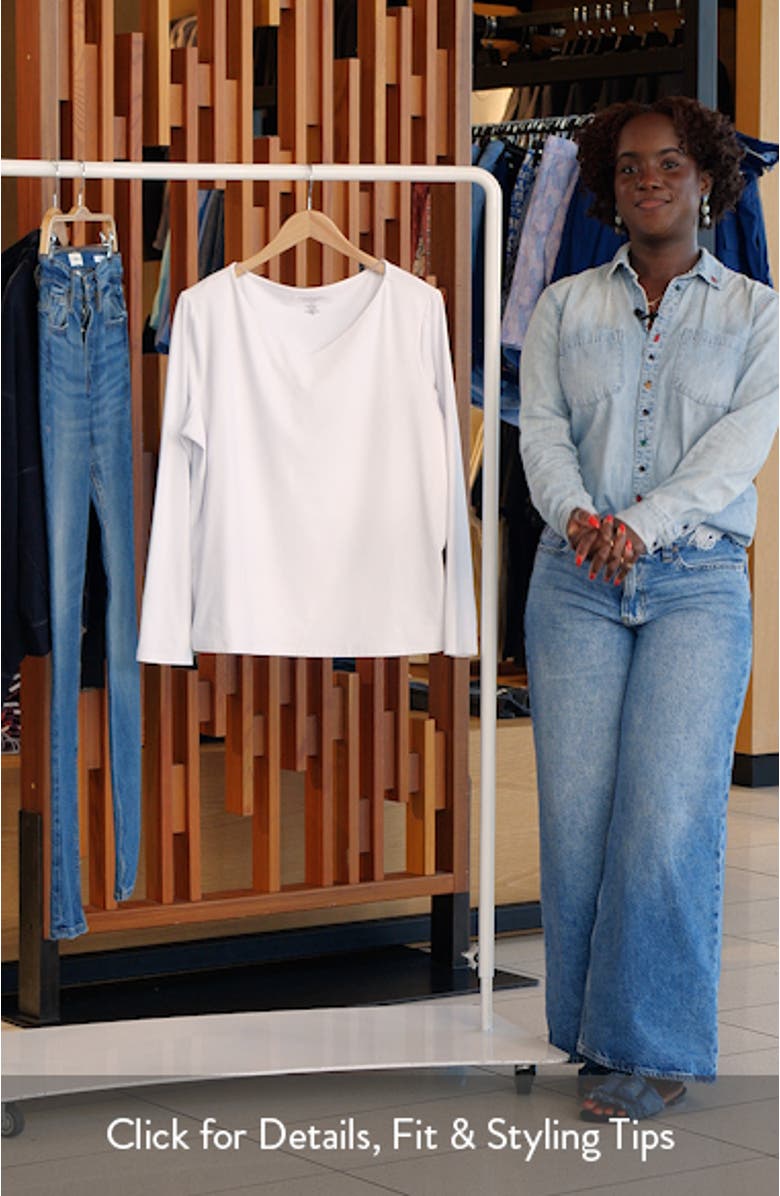 ntial V-Neck Long Sleeve Top, sales video thumbnail