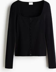 H&M Square-neck Top