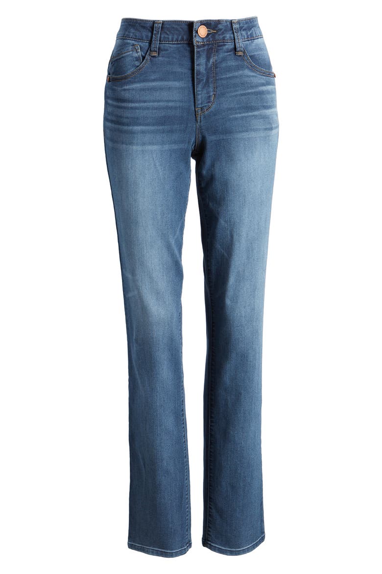 'Ab'Solution Straight Leg Jeans (Nordstrom Exclusive), Alternate, color, BLUE