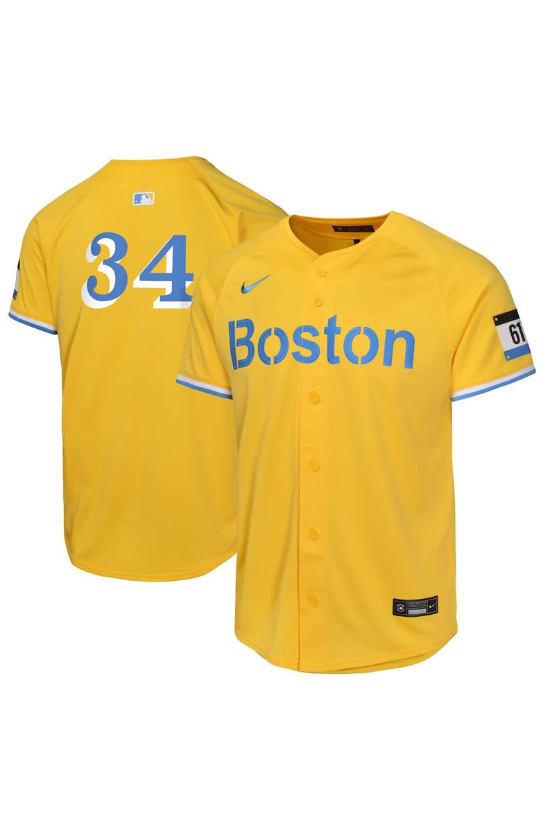 Nike Youth Nike David Ortiz Gold Boston Red Sox City Connect Limited Player Jersey, Main, color, Gold