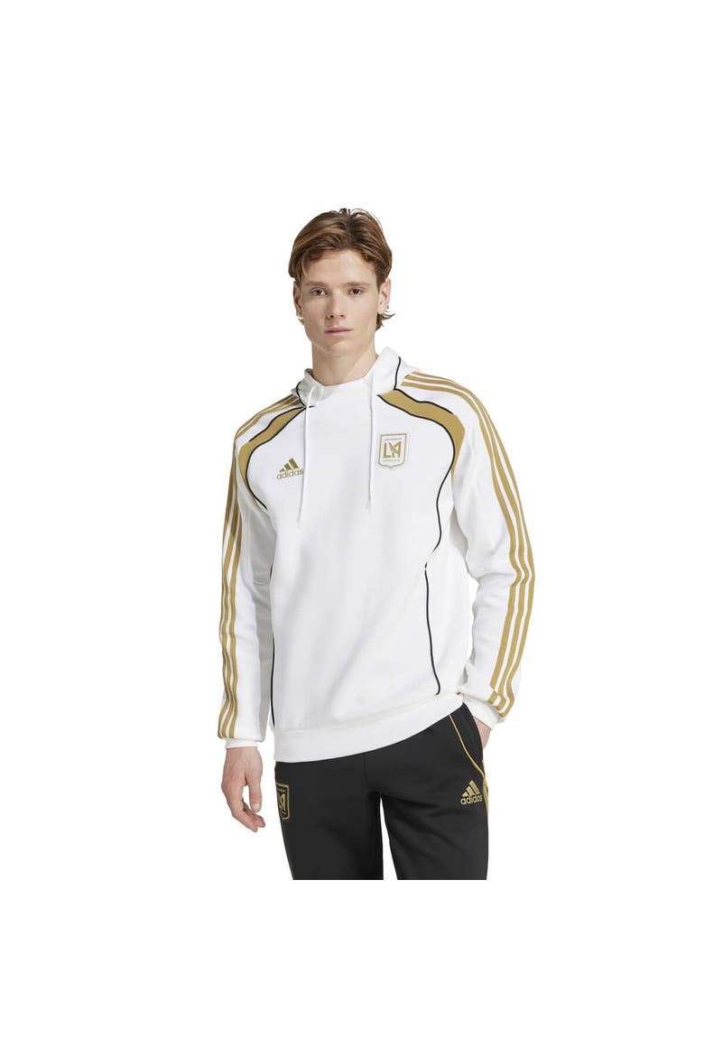 Men's adidas White LAFC 2025 Travel Pullover Hoodie, Main, color, White