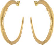 Reiss Molly Molten Hoop Earrings