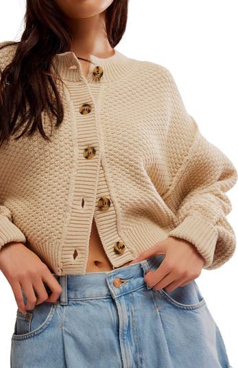 (取寄) フリーピープル レディース リラ カルディ Free People women Lila Cardi Birch Free People Women's Lila Cardigan, Birch, Off White, XL at