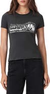 AllSaints Stevie Graphic Print Burnout T-Shirt