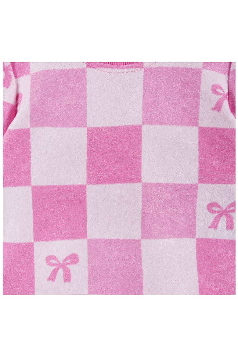 Metallic Check Top & Shorts Set, Alternate, color, CHECKERED BOW