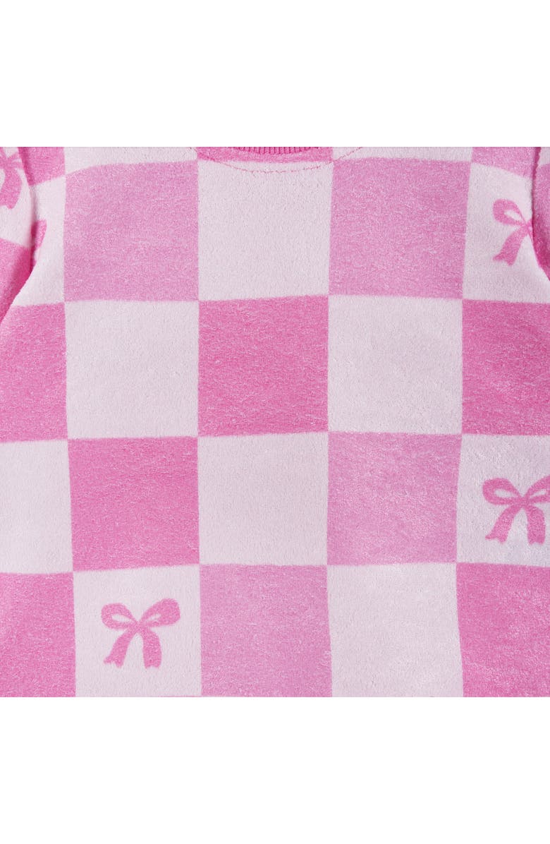 Andy & Evan Metallic Check Top & Shorts Set, Alternate, color, Checkered Bow