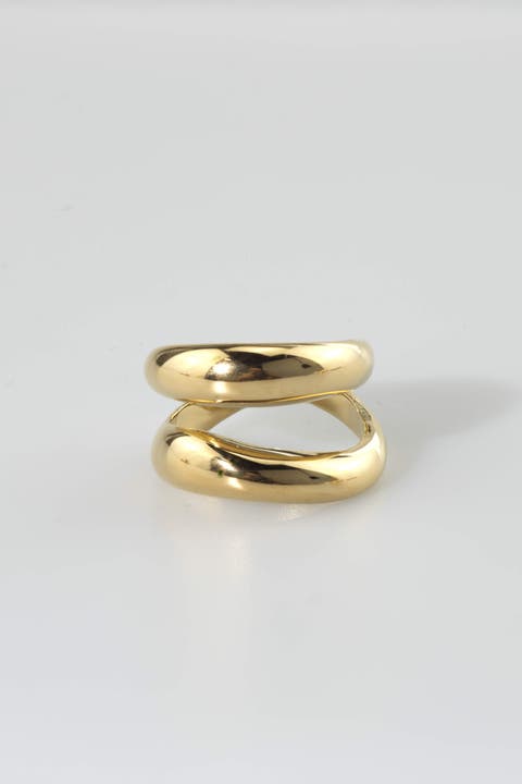Thick Double Wave Ring
