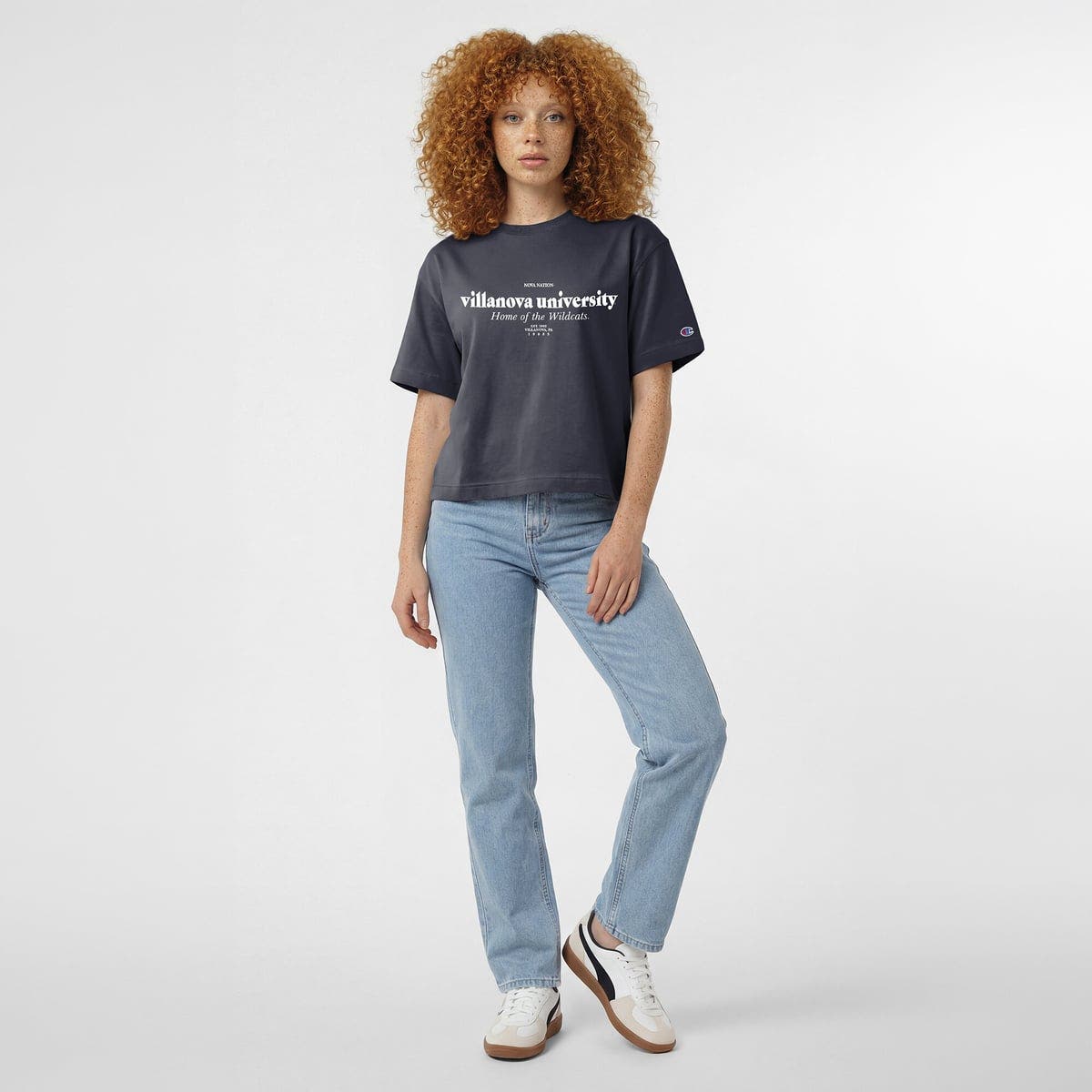 Champion Women's Champion Navy Villanova Wildcats Home Wordmark T-Shirt ...