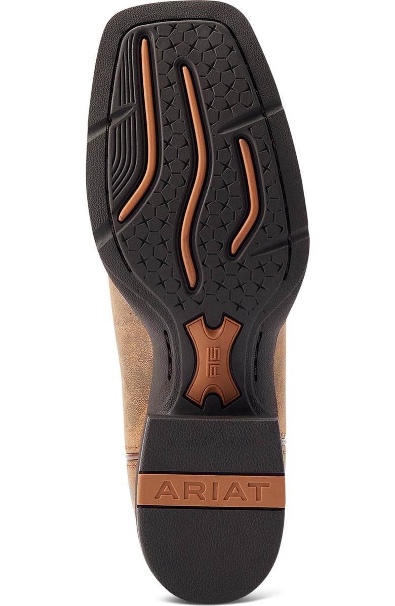 Ariat Round Up Wide Toe Western Boot, Alternate, color, Brown