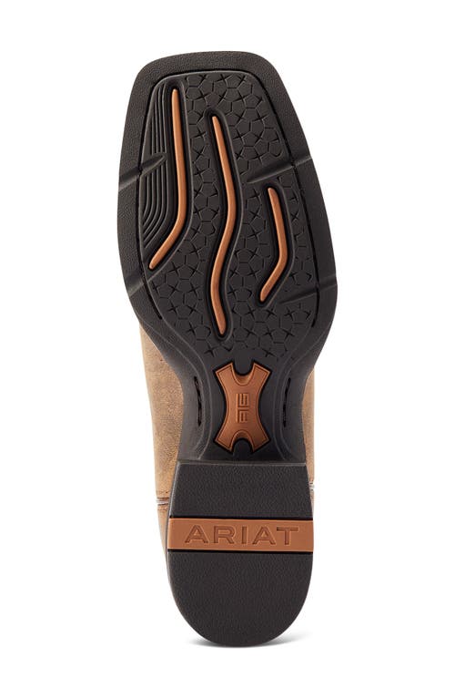 Ariat Round Up Wide Toe Western Boot In Brown