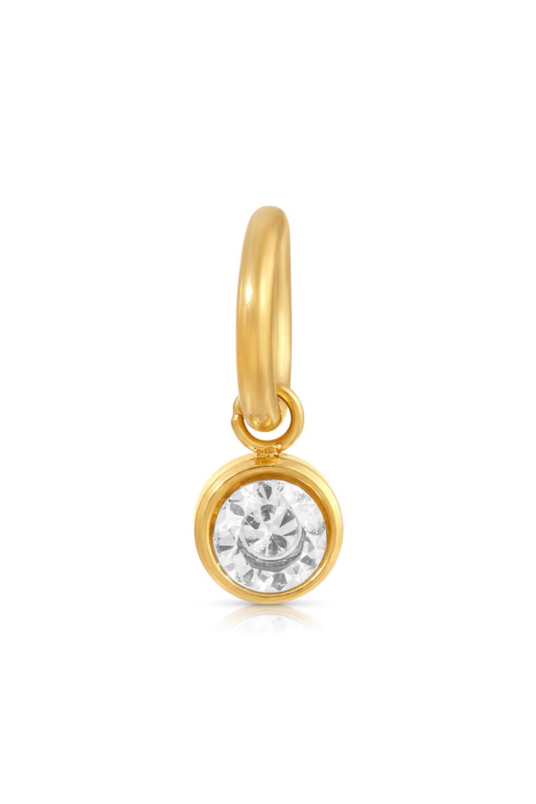 Cubic Zirconia Charm, Main, color, GOLD