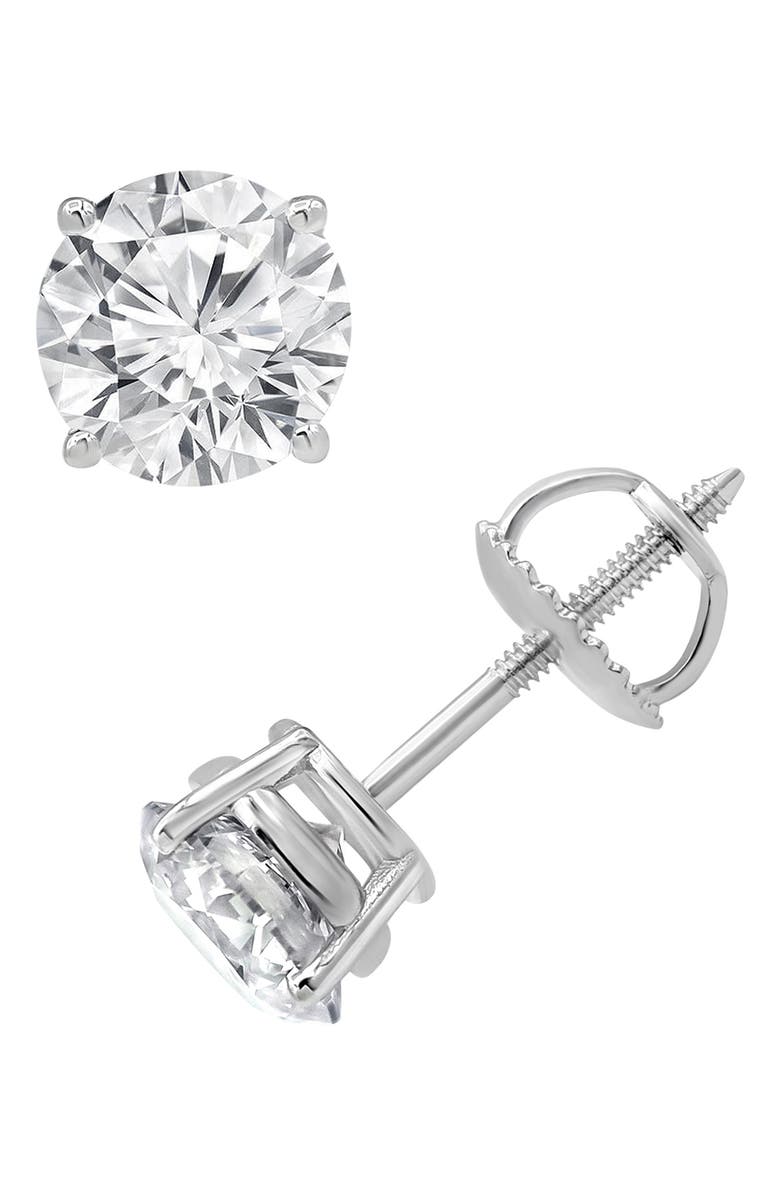 Badgley Mischka Collection Round Lab Created Diamond Stud Earrings - 6ct., Main, color,