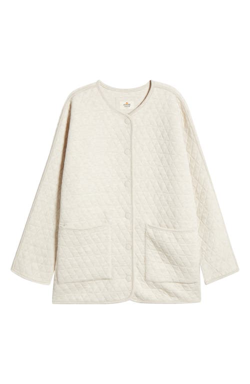 Marine Layer Corbet Quilted Jacket In Warm Oatmeal