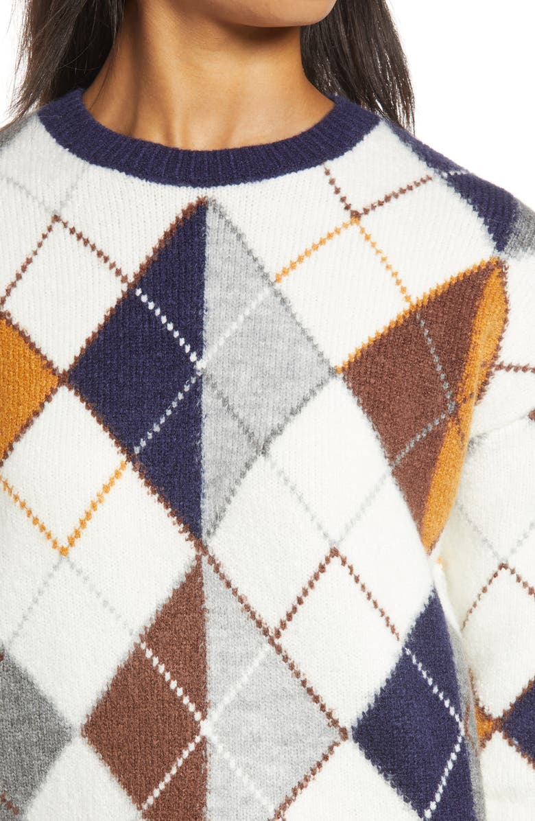 Halogen<sup>®</sup> x Atlantic-Pacific Argyle Sweater, Alternate, color,