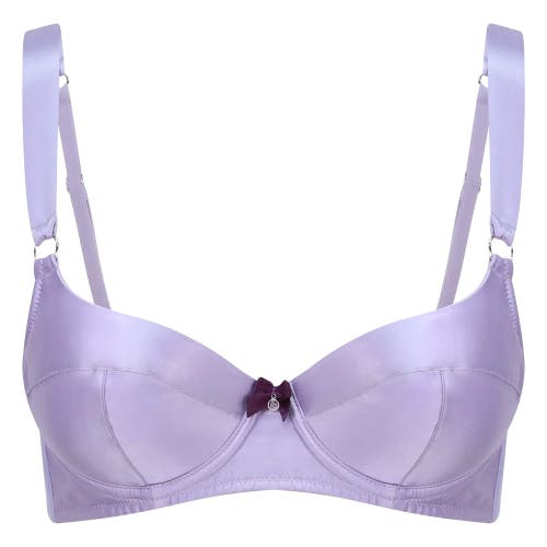 Scarlett Gasque The Wisteria Silk Bra In Purple
