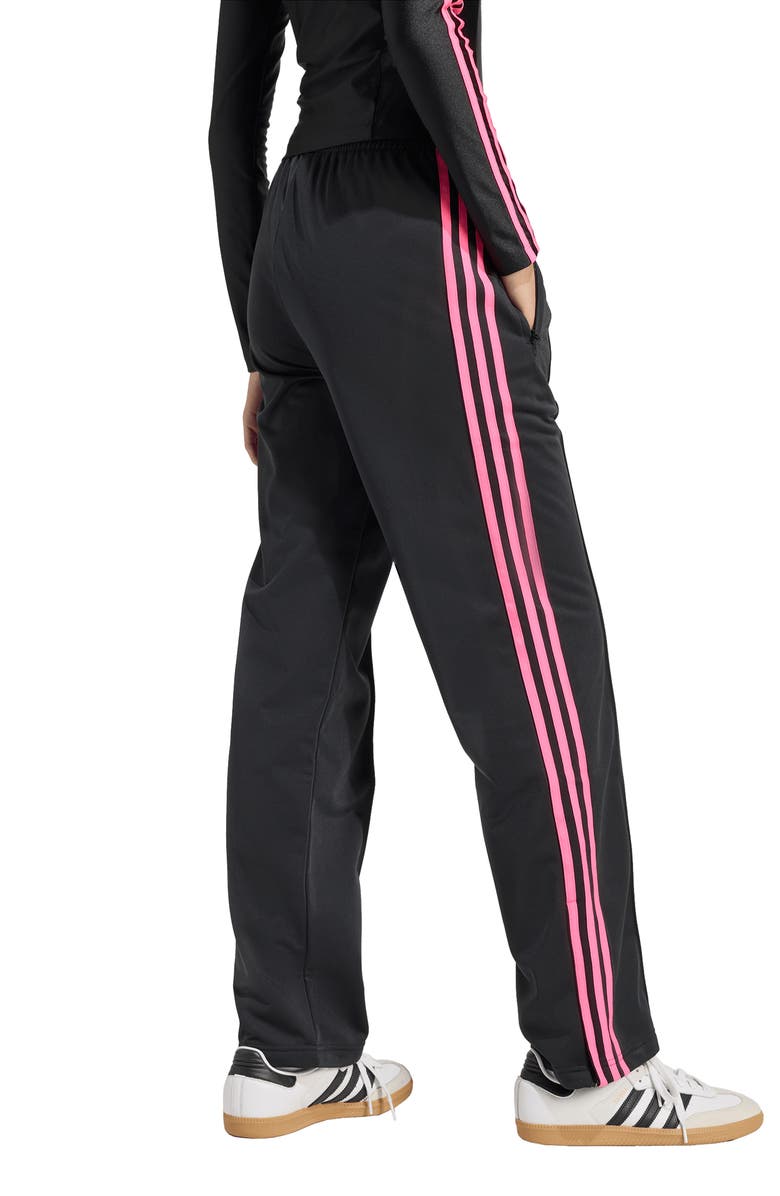 adidas Originals Firebird Recycled Polyester Track Pants, Alternate, color, Black/ Lucid Pink