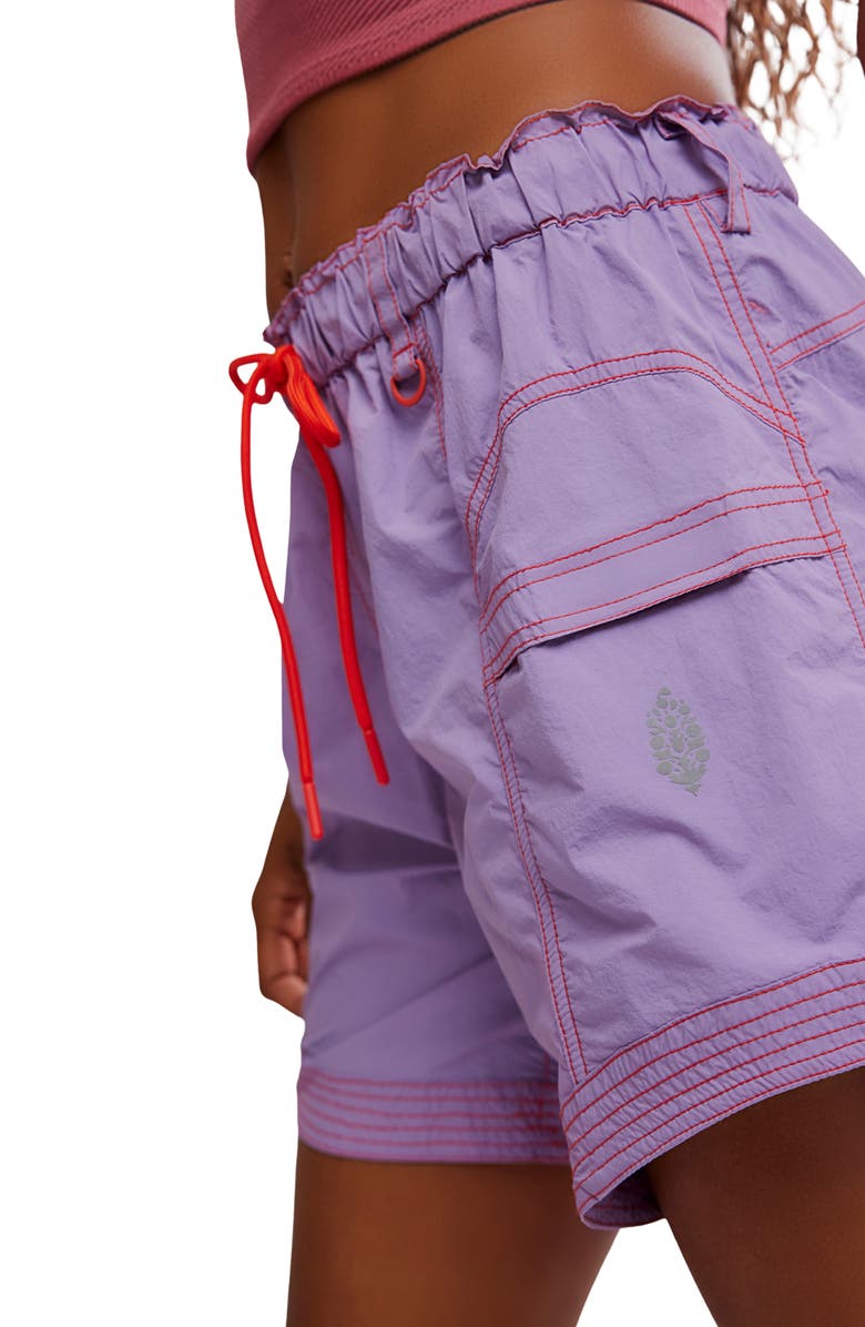 Free People FP Movement In The Wild Long Shorts, Alternate, color, Gem