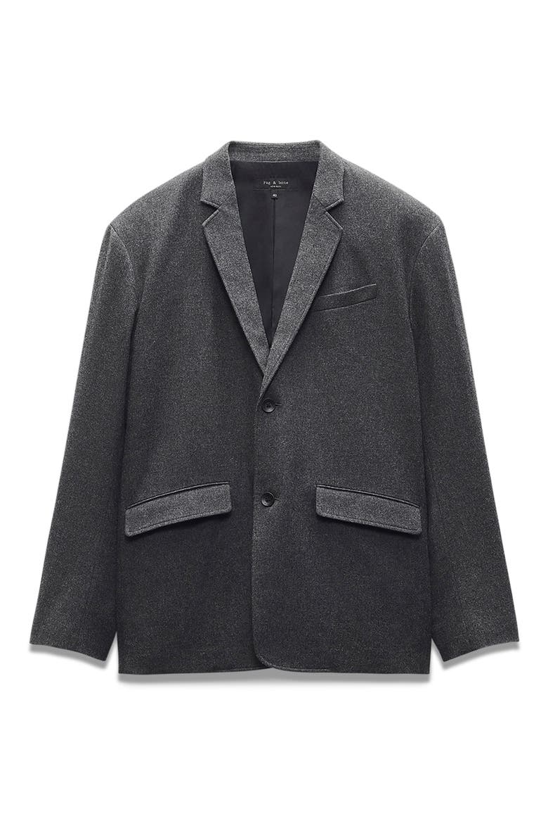 Shift Flannel Blazer, Alternate, color, HEATHER GREY
