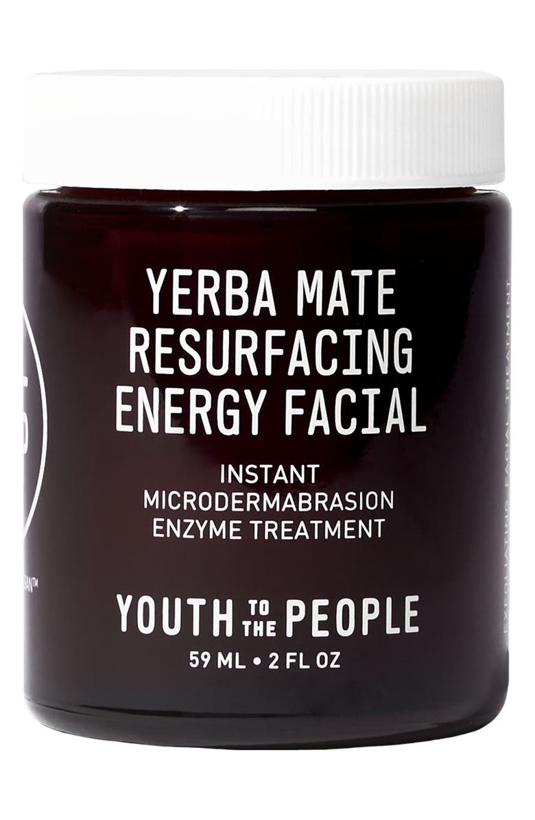 Youth to the People Yerba Mate Resurfacing Energy Facial Microdermabrasion Mask, Main, color,