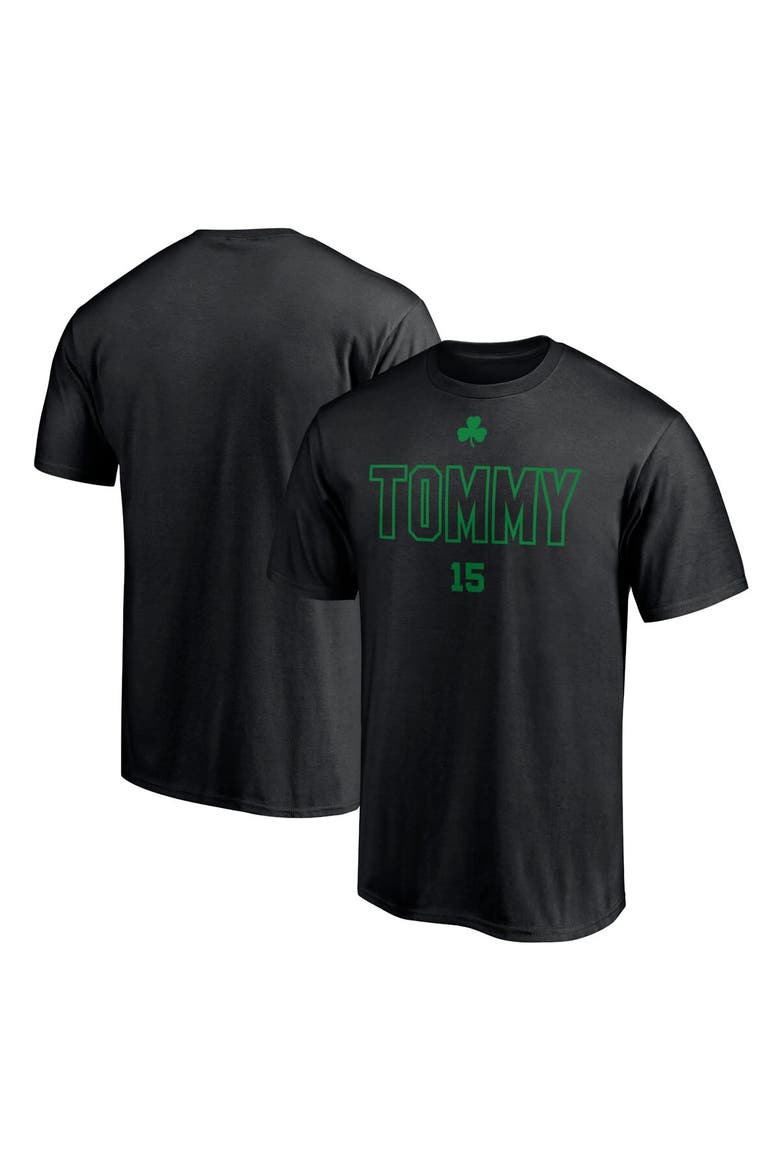 Men's Fanatics Branded Tom Heinsohn Black Boston Celtics T-Shirt, Main, color, Black