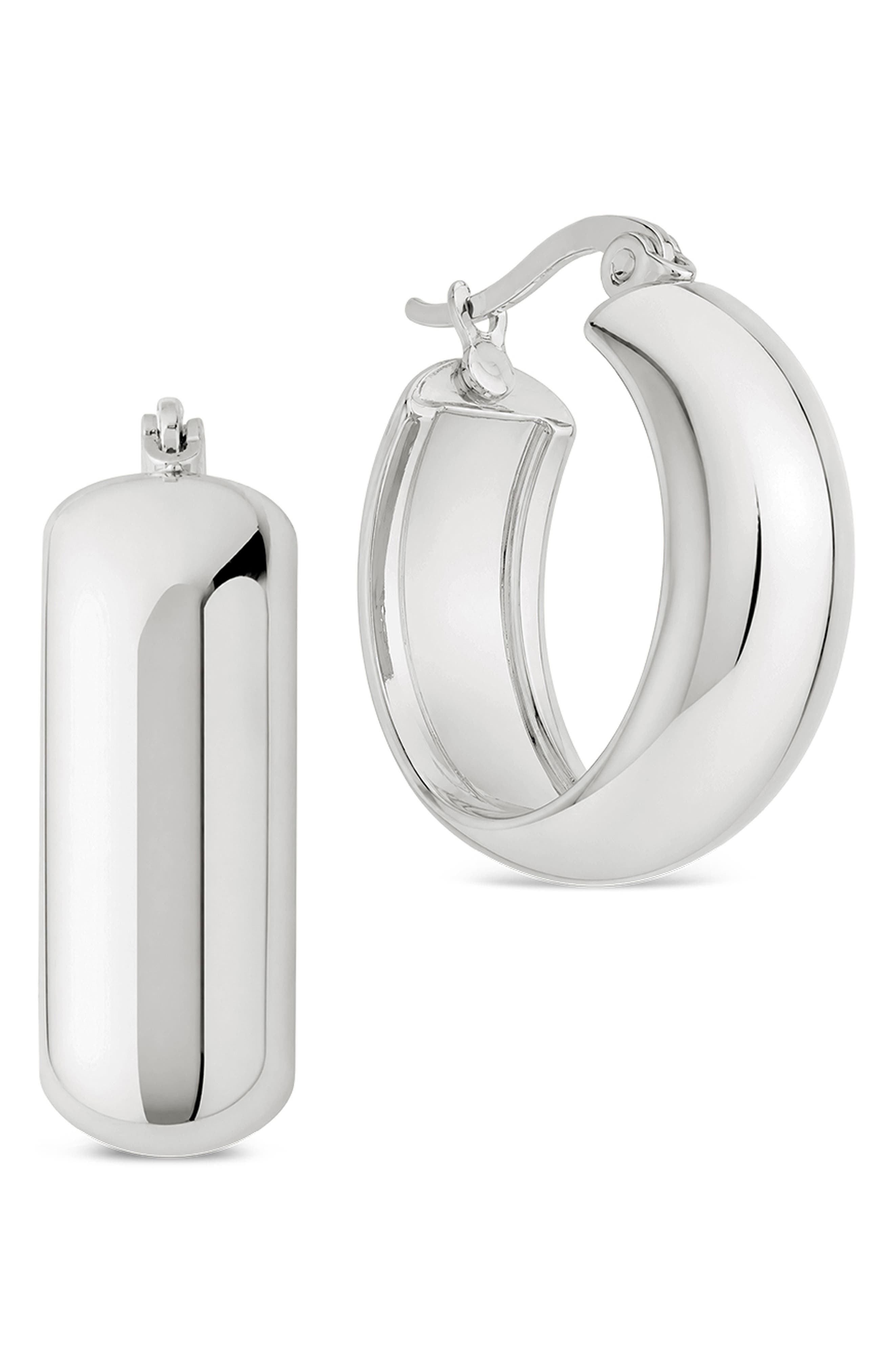 Classic Polished Hoop Earrings