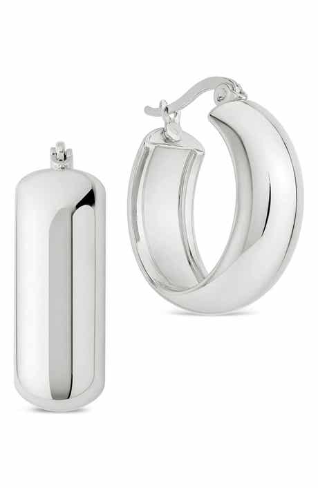 Classic Polished Hoop Earrings