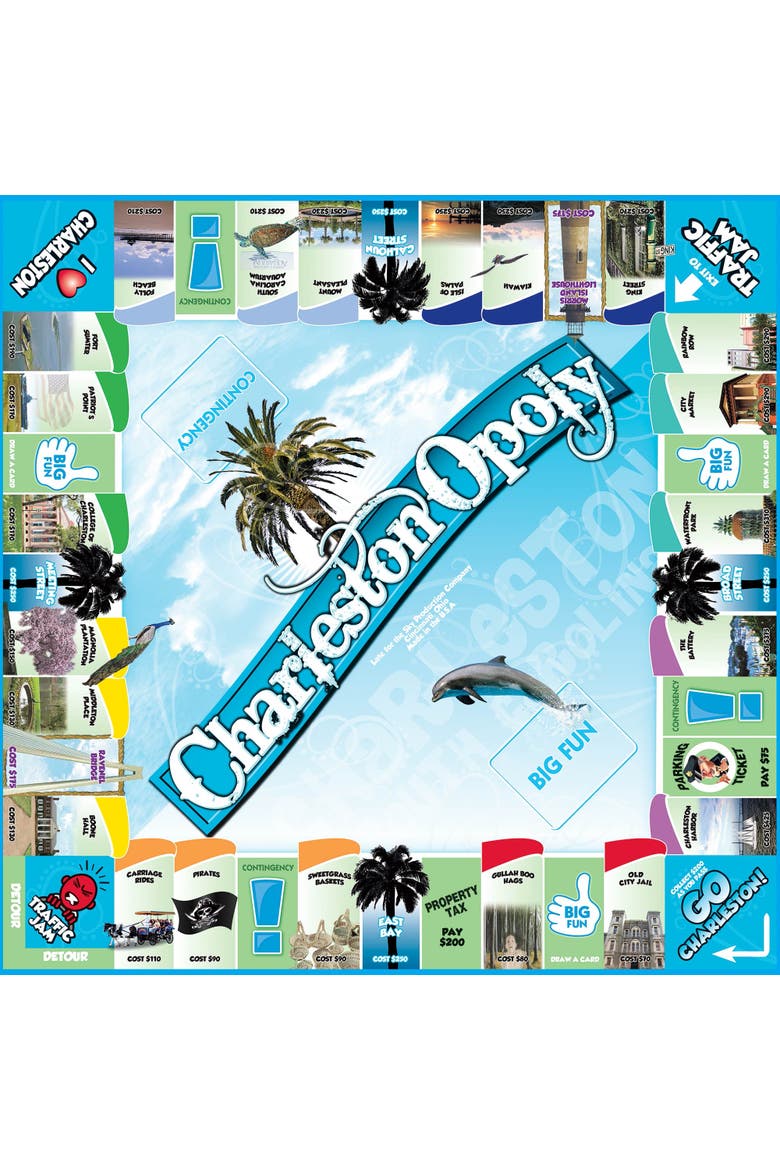 Charlestonopoly Monopoly Board Game, Alternate, color, Multicolored