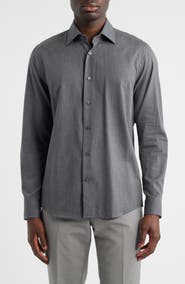 Jack Victor Leonard Cotton Button-Up Shirt
