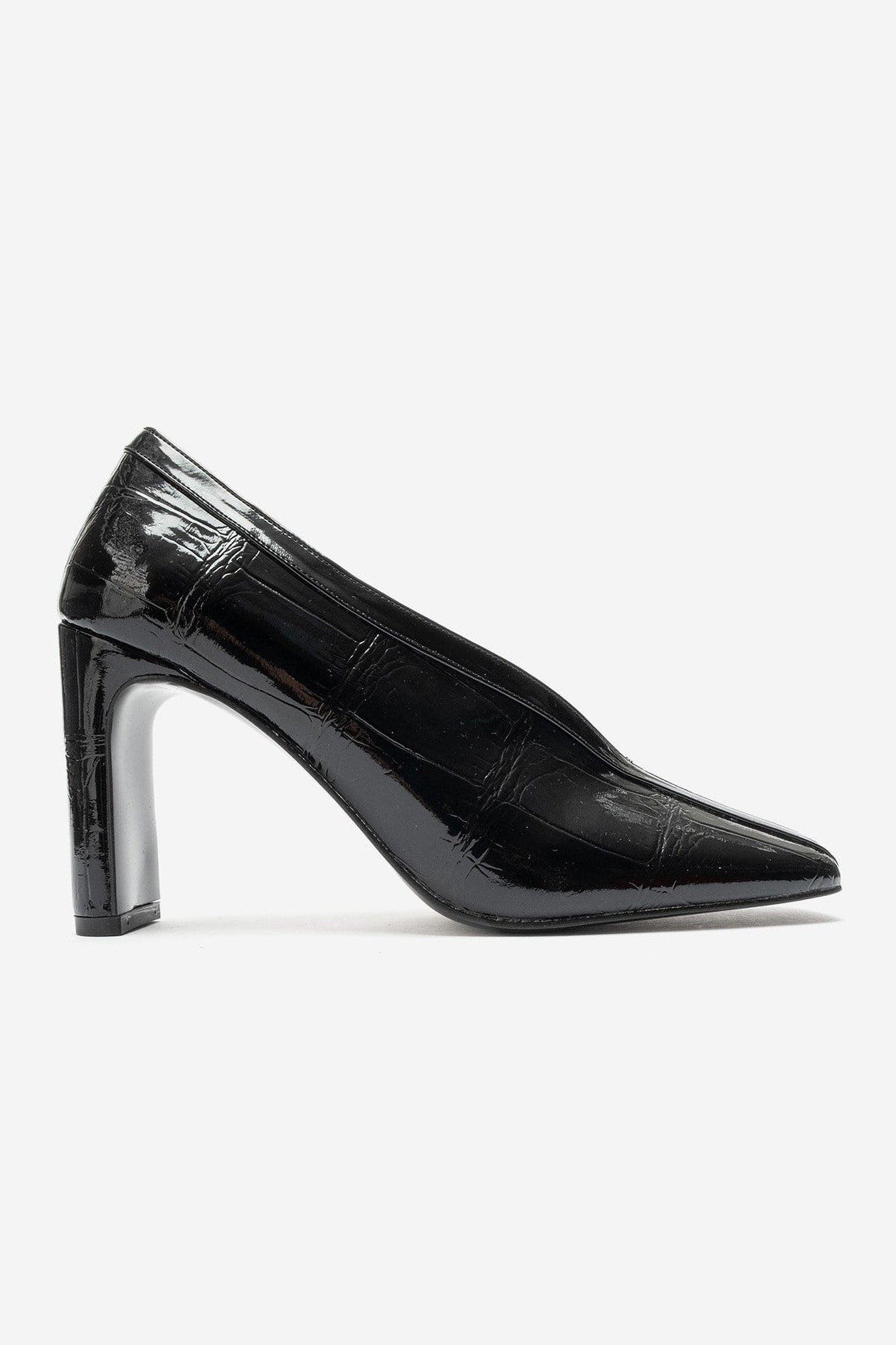Nore Block Heel Square Toe Pump, Alternate, color, Black Print