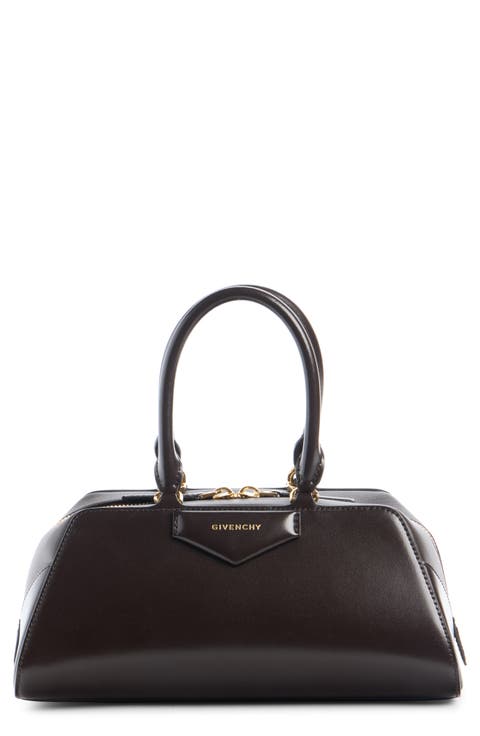 Small Antigona Leather East/West Satchel