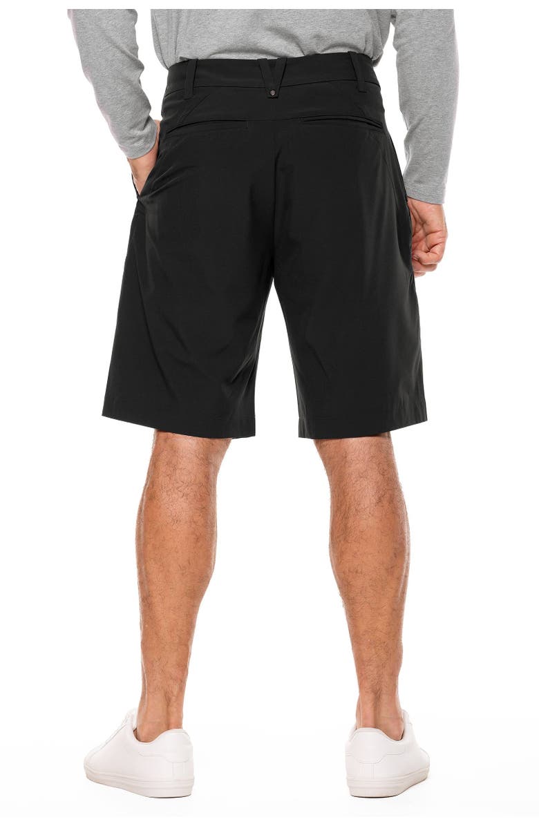 Coolibar Men's Hybrid Shorts - UPF 50+ Sun Protection - Trek, Alternate, color, Black