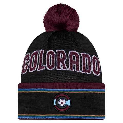 Men's New Era Black Colorado Rapids 2026 Jersey Hook Cuffed Pom Knit Hat