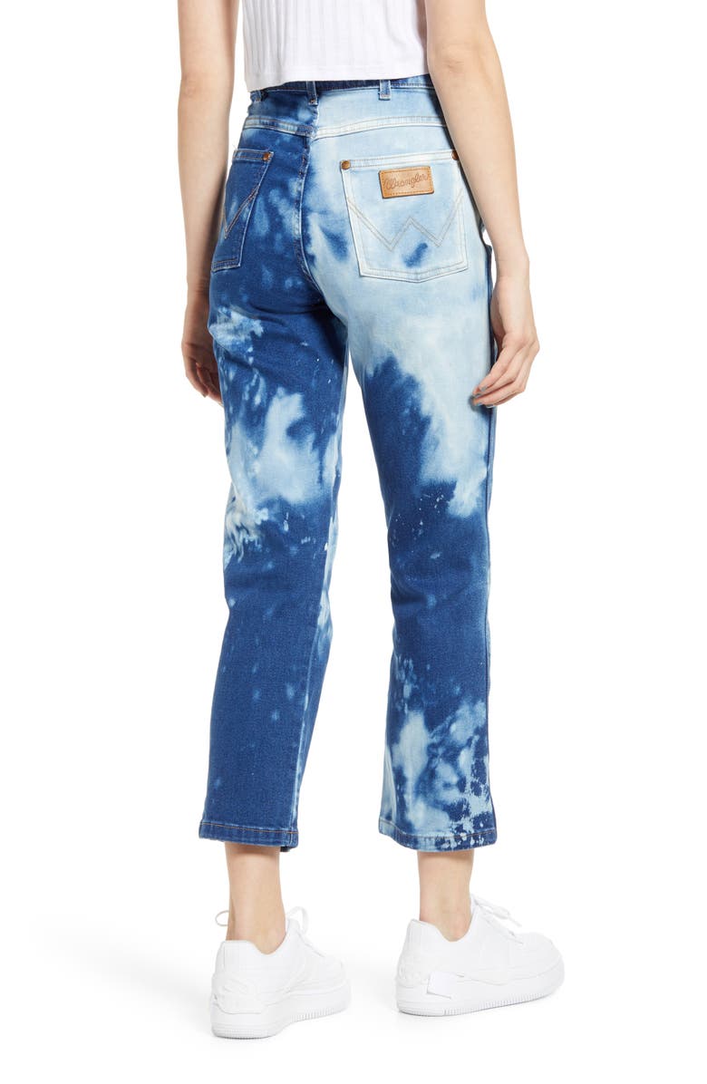 Wrangler Bleached Heritage Straight Leg Jeans, Alternate, color, 