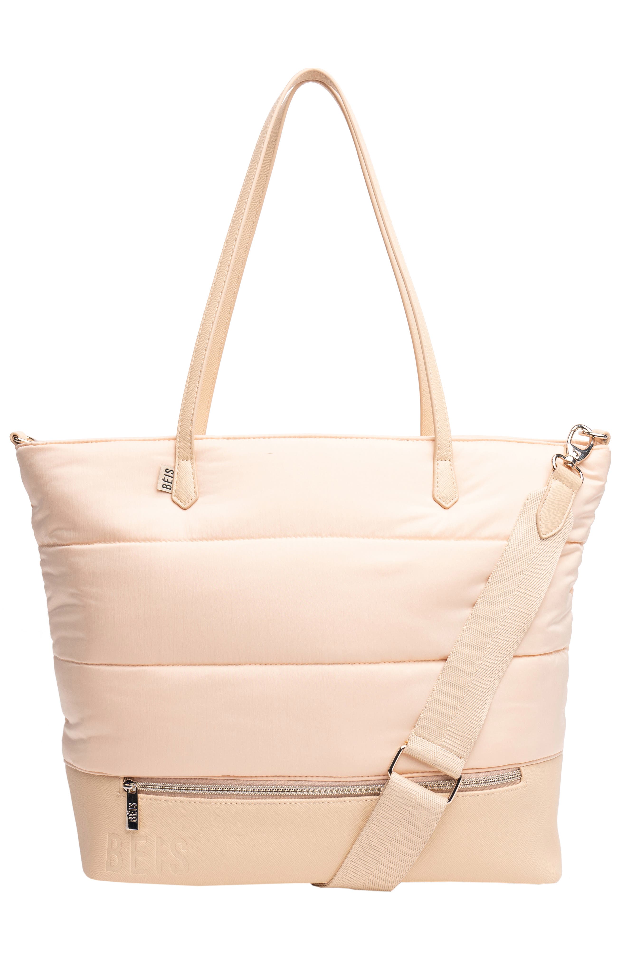 The Carry-All Quilted Tote, Alternate, color, BEIGE